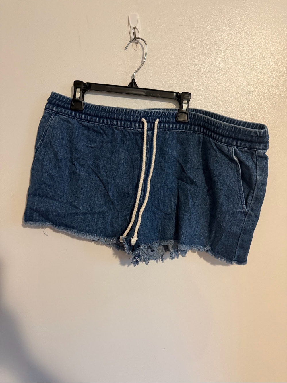 aerie Tie Waist Denim Shorts